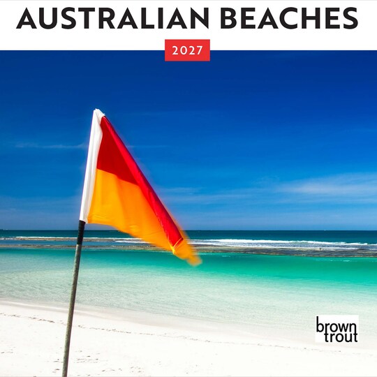 BrownTrout; Australian Beaches | 2027 7 x 14 Inch (Hanging) Monthly Mini Wall Calendar; Category:Wall Calendars; Image:1